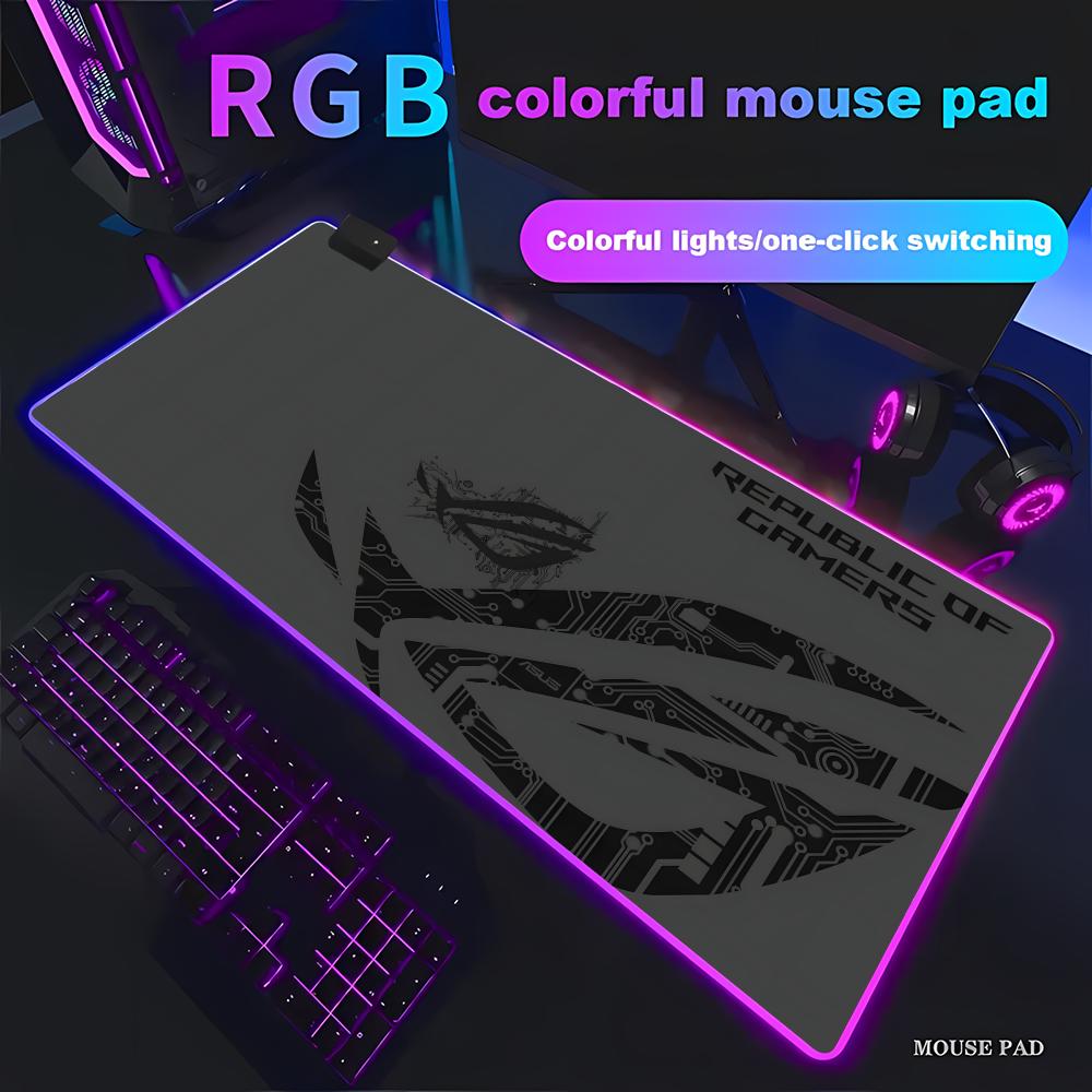 Gaming Accessories Pc Setup - Tappetino da Scrivania Esteso HYBXAXC RGB