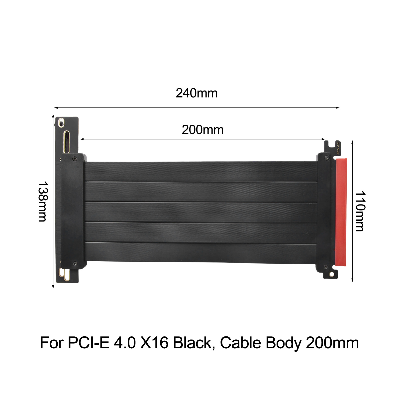 Cavo Riser PCIe 4.0 X16 da 20  - Pcie Extension Cable recensione e prezzo