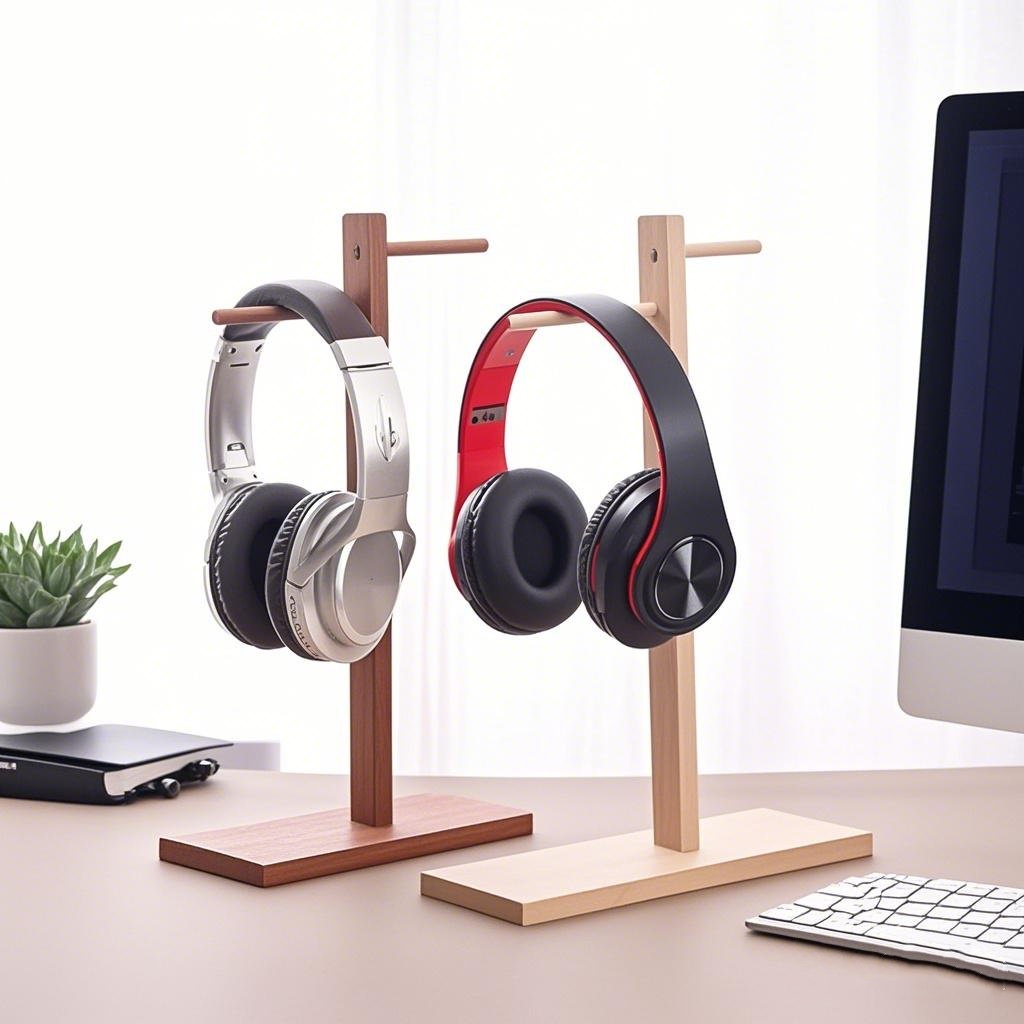 Supporto per cuffie in legno E - Gaming Accessories Rack recensione e prezzo