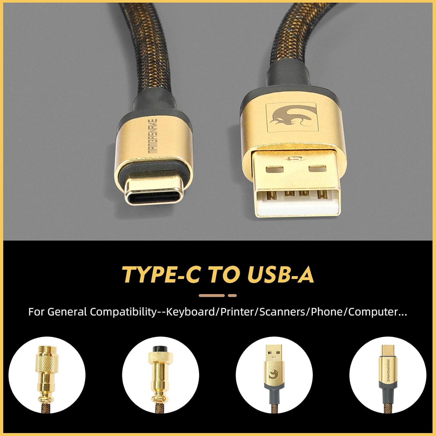 ATTACK SHARK * MAMBASNAKE C03  - Cable Sleeve Braided recensione e prezzo