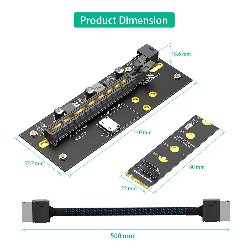 Nuovo cavo di prolunga M.2 M-K - Pcie Extension Cable recensione e prezzo